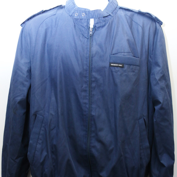 navy blue members only jacket